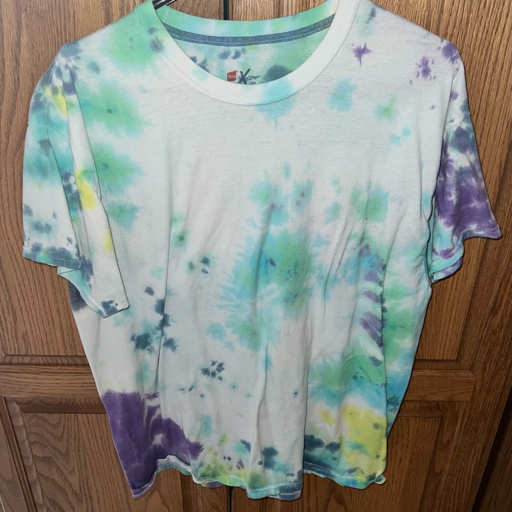 VINTAGE HANES Tie Dye Short Sleeve Tee Shirtt